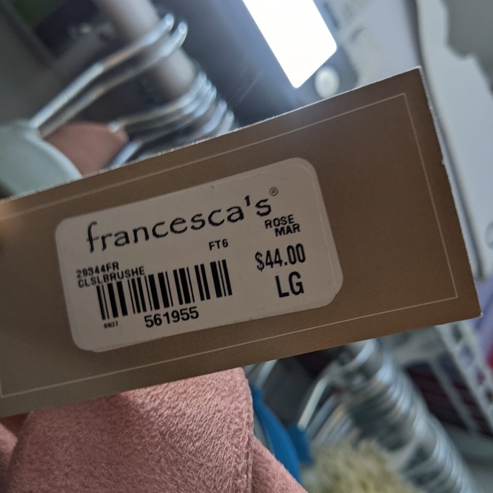 Francesca's Alya Faux Suede Shirt Dress - Picture 2 of 2